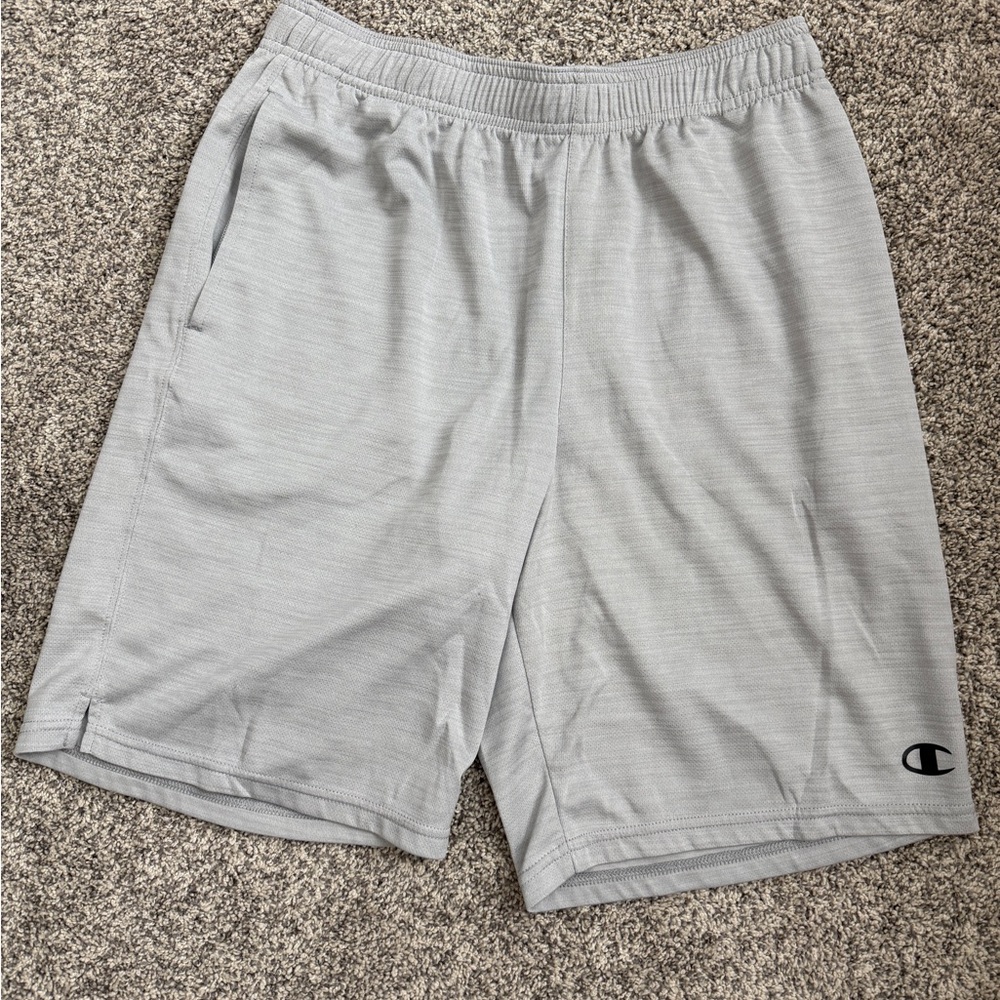Champion Men's Light Gray Athletic Shorts